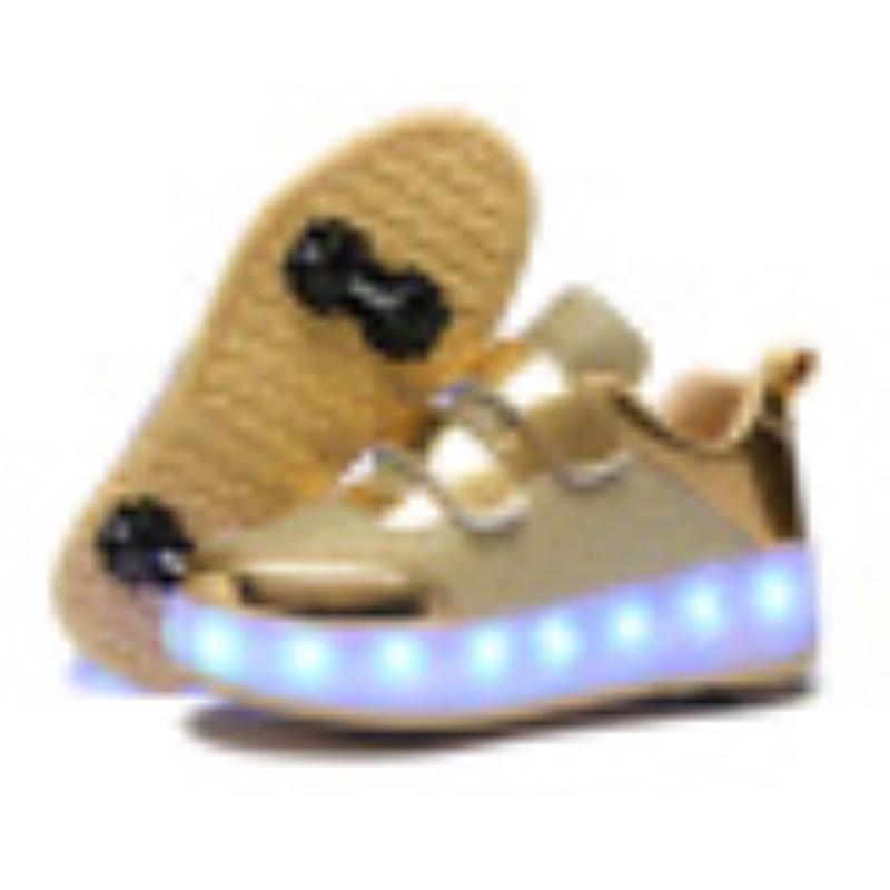 Bo Zong S890 USB Charging Light-Up Roller Skate Shoes