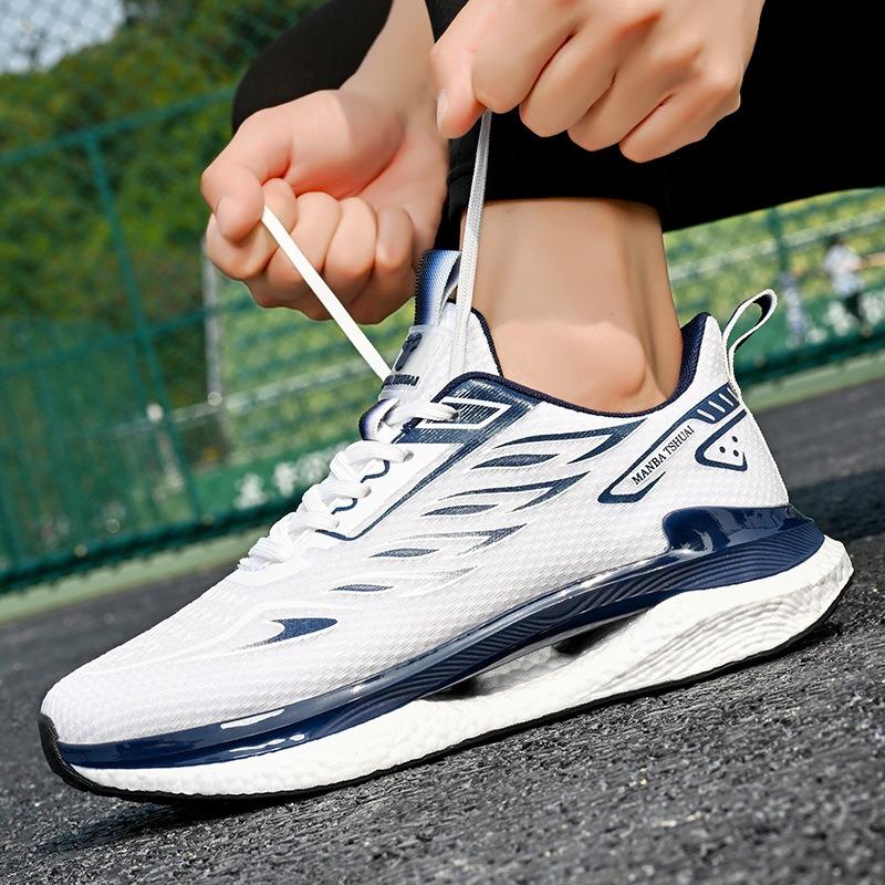 Мужские сетчатые кроссовки для бега, дышащие, с амортизацией, спортивная обувь, женские кроссовки для тренировок 36