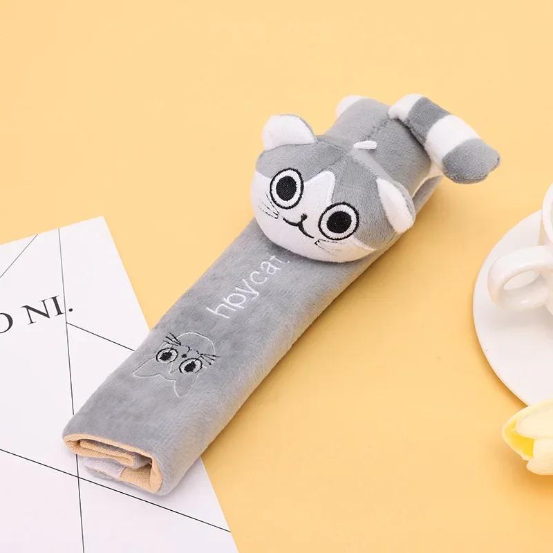 Universal Auto Seat Belt Seatbelt Covers Cartoon Car Seat Belt Covers Shoulder Pad Warm Flannel Interior Seat Cushion Protector