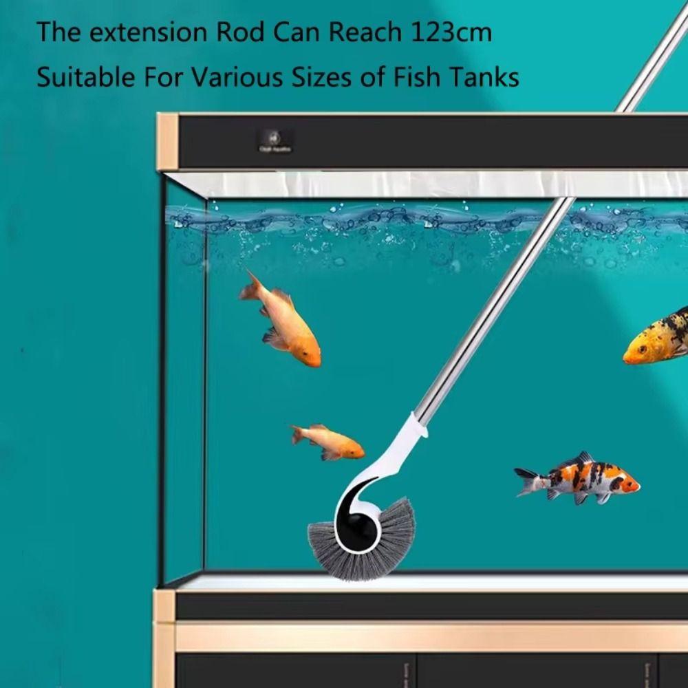 Clean Fish Tank Brush Dlouhá rukojeť Haima Brush Odolný nástroj na odstraňování řas