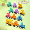 Yousheng 7/11/12/14Pcs/Set Magnetic Number Train Toy Kit Toddlers Number Counting Color Sorting Preschool Learning Activity Educational Train Toy Boys