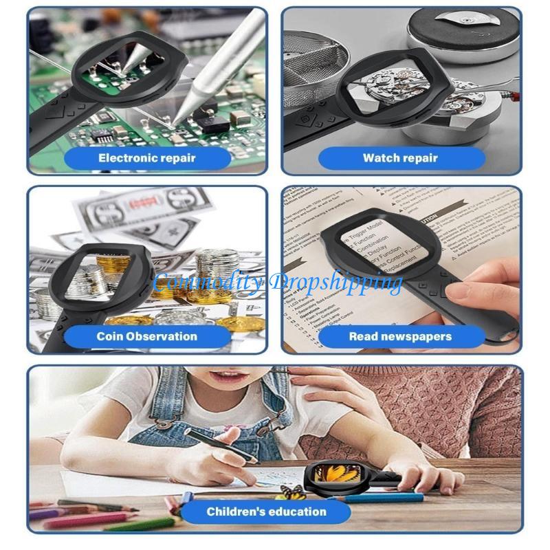 Y5JC Digital Microscope 500x Magnification 2.8in Color Screen Microscope for Science