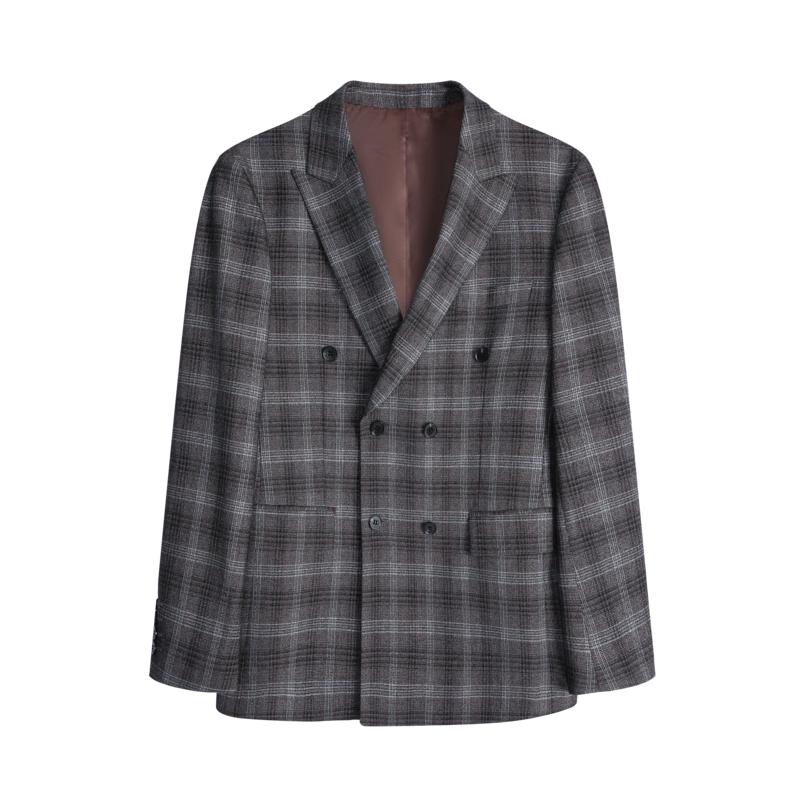 K-Boxing Men's Classic Striped Business Suit Jacket