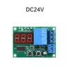 DC12V/24V Multifunctional Digital Display Delay Relay Module 0.36-Inch 3-Digit Red Display Delay Time Off/Delay On/Cycle On/Off