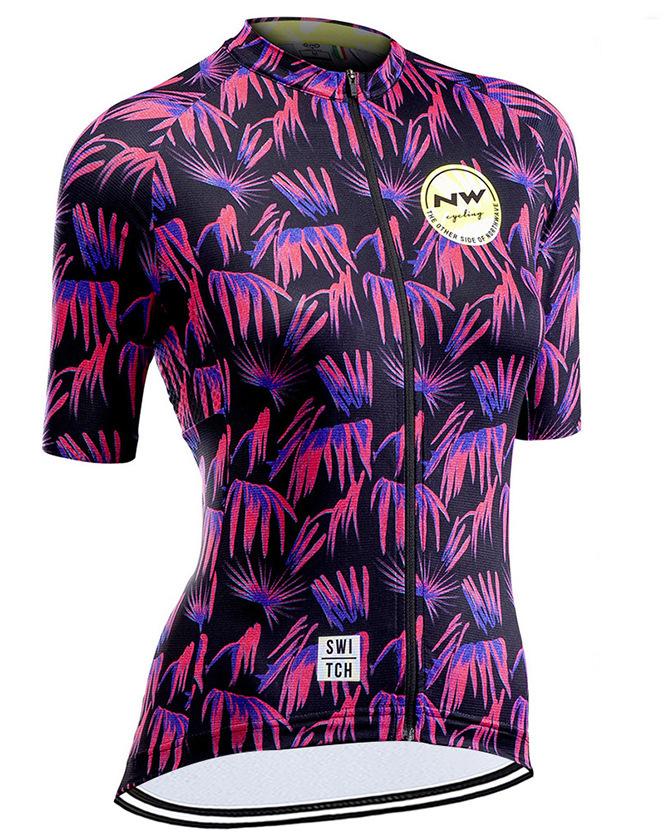Women's Summer Short Sleeve Cycling Suit Strap Set Breathable Quick-Drying Mountain Bike Team Edition Cycling Suit