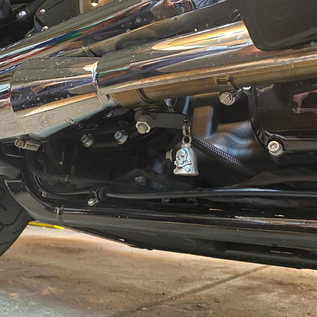 Guardian® Bell Black Motorcycle Amulet Gremlin Ridebell Hanger Mount