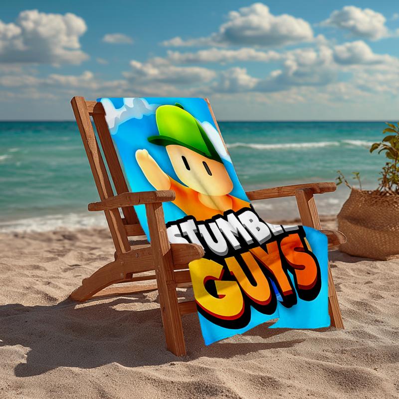 stumble guys Fashion Beach Towel: Ideal for Summer Adventures Soft, absorbent and quick drying suitable for swimming and bathing