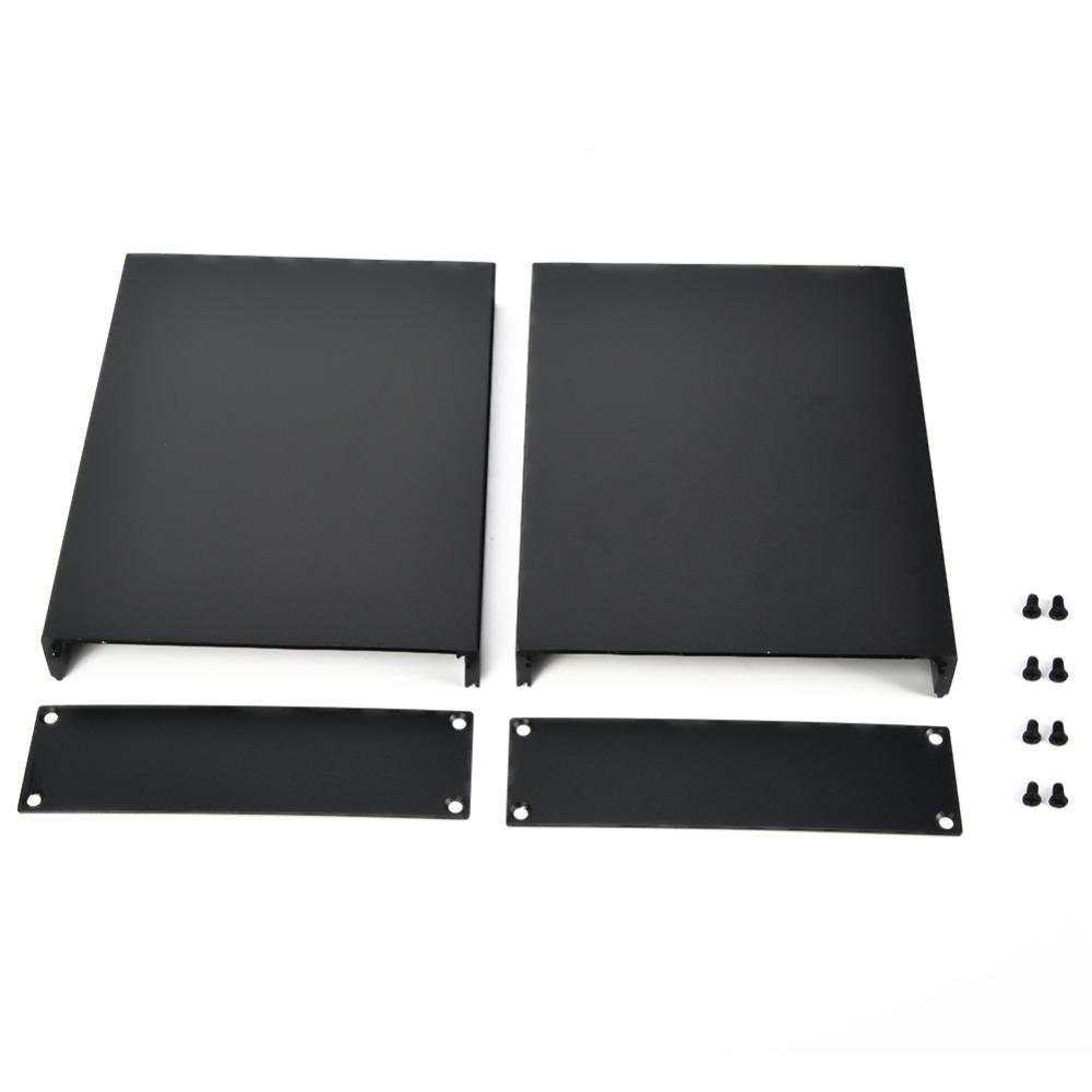 Aluminum Electronic Project Box Black PCB Aluminum Box Aluminum Enclosure  Instrument Cooling