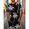 New Summer Men's Outdoor Sports Short Sleeve Breathable Suit Letter Pattern Design Leisure Fashion Street Style Two Piece Set