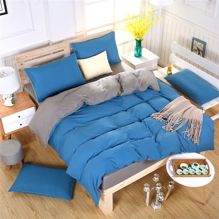  Home Textile Bedding Simple Fresh Air Cotton Set Of 3 /4pcs Bed Linings Duvet Cover Set