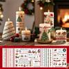 21X15CM Christmas Stickers for Candle Window Face Body Tattoo Holiday Party Stickers Christmas Decoration for Home Party