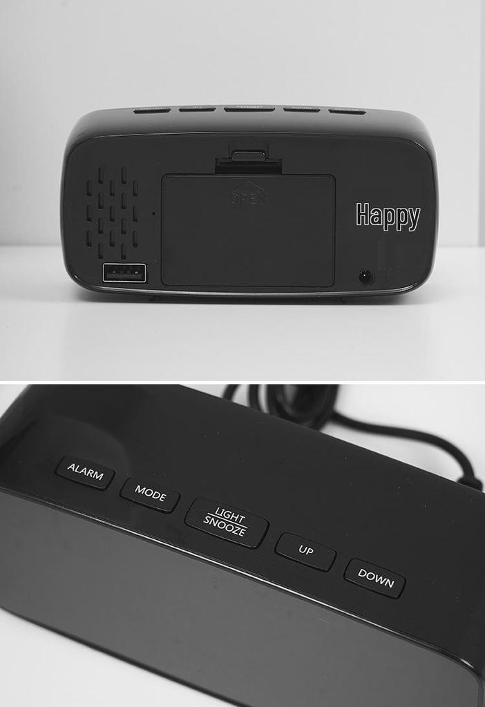 LED Alarm Clock with Bedside Vibrator - Model GH1102
