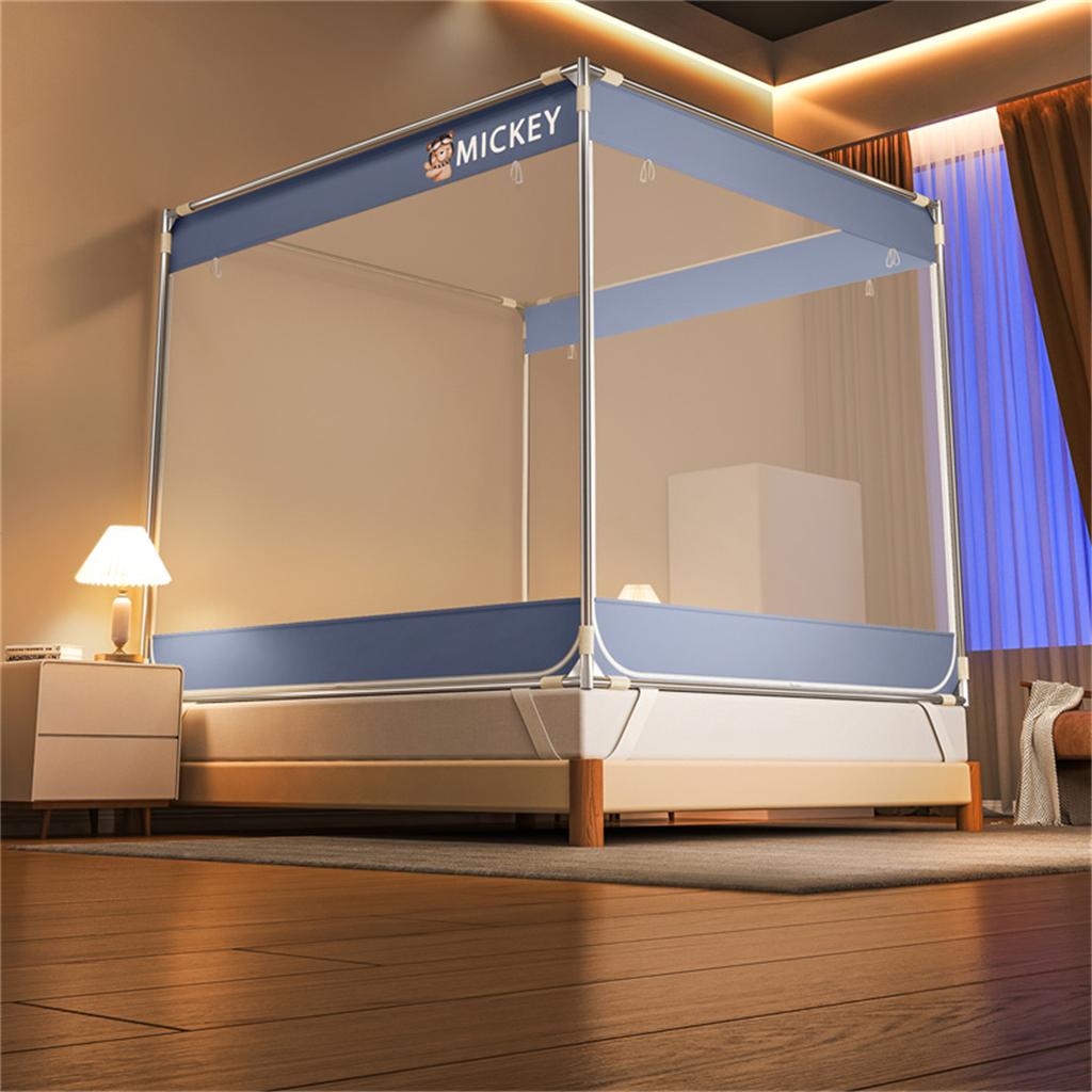 Bed mosquito net, baby anti fall, three door, summer, double occupancy, family bedroom mosquito net