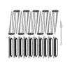 20pcs Cream Horn Molds Stainless Steel Cone Tubular Shaped Mold For Cannoli Tubes With Cleaning Bru Lucky