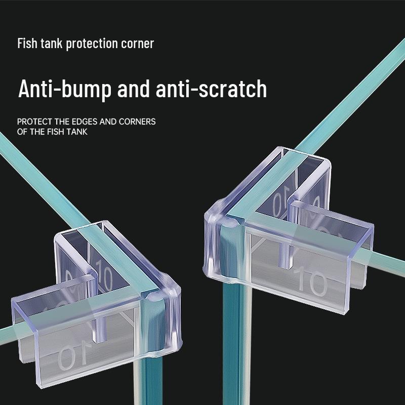 Transparent Soft Corner Protectors for Fish Tanks - Right Angle, Anti-Collision, Elastic for Children's Safety