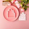 Love Heart Cutting Suit Acrylic Cookie Mold Biscuit Cutter Molds Hearts Shape Embossed Handmade Bakeware Tool for Valentines Day