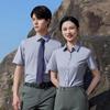 Teluoman Unisex Mulberry Silk Blend Non-Iron Business Short-Sleeve Shirt