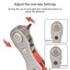 Bidirectional Ratchet Screwdriver Set Ratchet Wrenches Screwdriver Bit Set Ratchet Right Angle Screwdriver Ratchet Offset