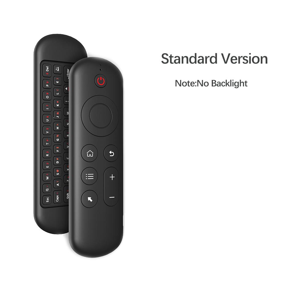 MRSVI Air Mouse Fernbedienung M5 Kabellos 2.4G & Bluetooth Mit 7 Farben Hintergrundbeleuchtung Gyroskop Tastatur für Smart Android TV Box, PC