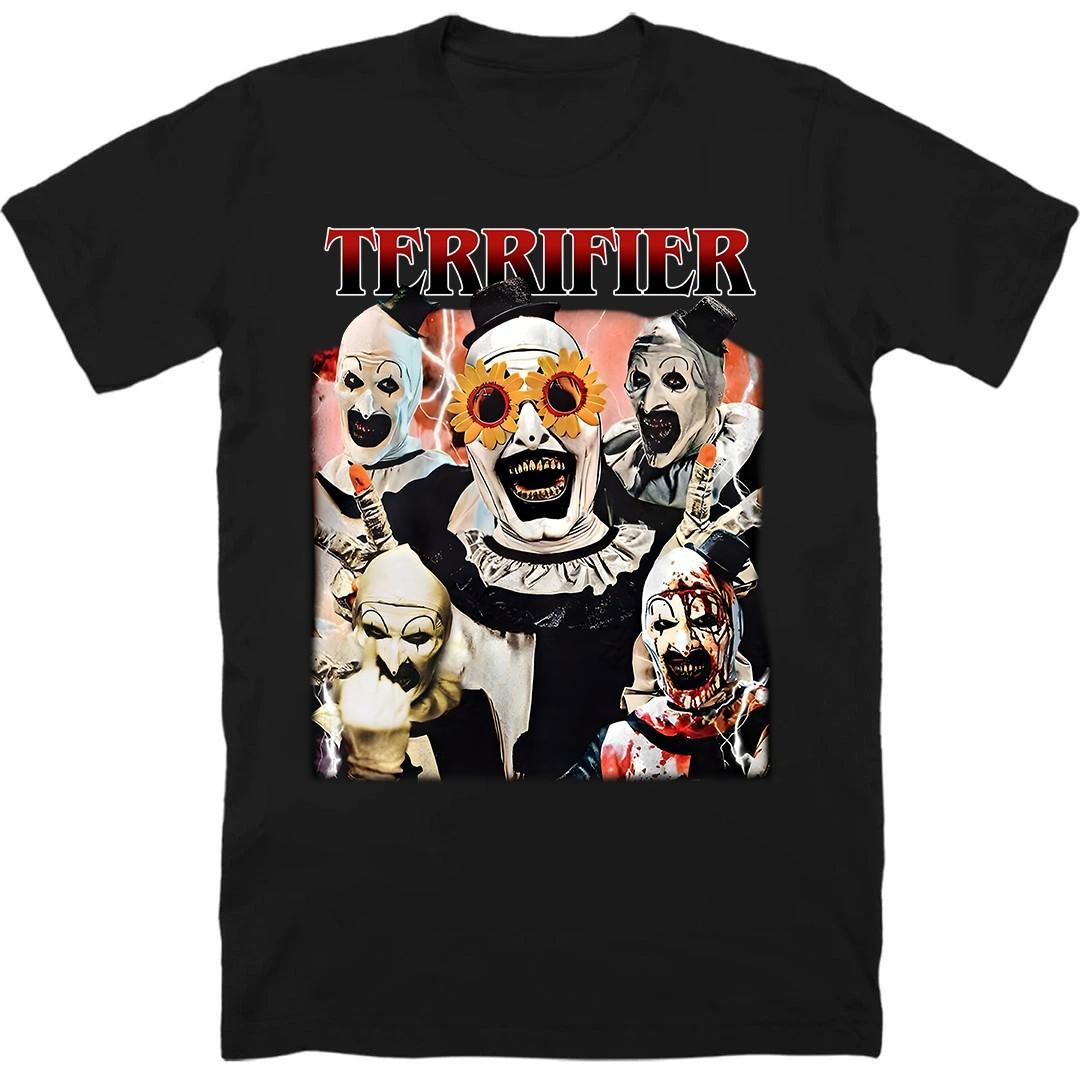 Terifier Spooky Clown Graphic Retro Horror Unisex Halloween Gift Fan XL