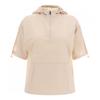 Shop Women S Hooded Half Zip Golf OuTdoor ShorT Sleeve T ShirT Pink Beige Lb W