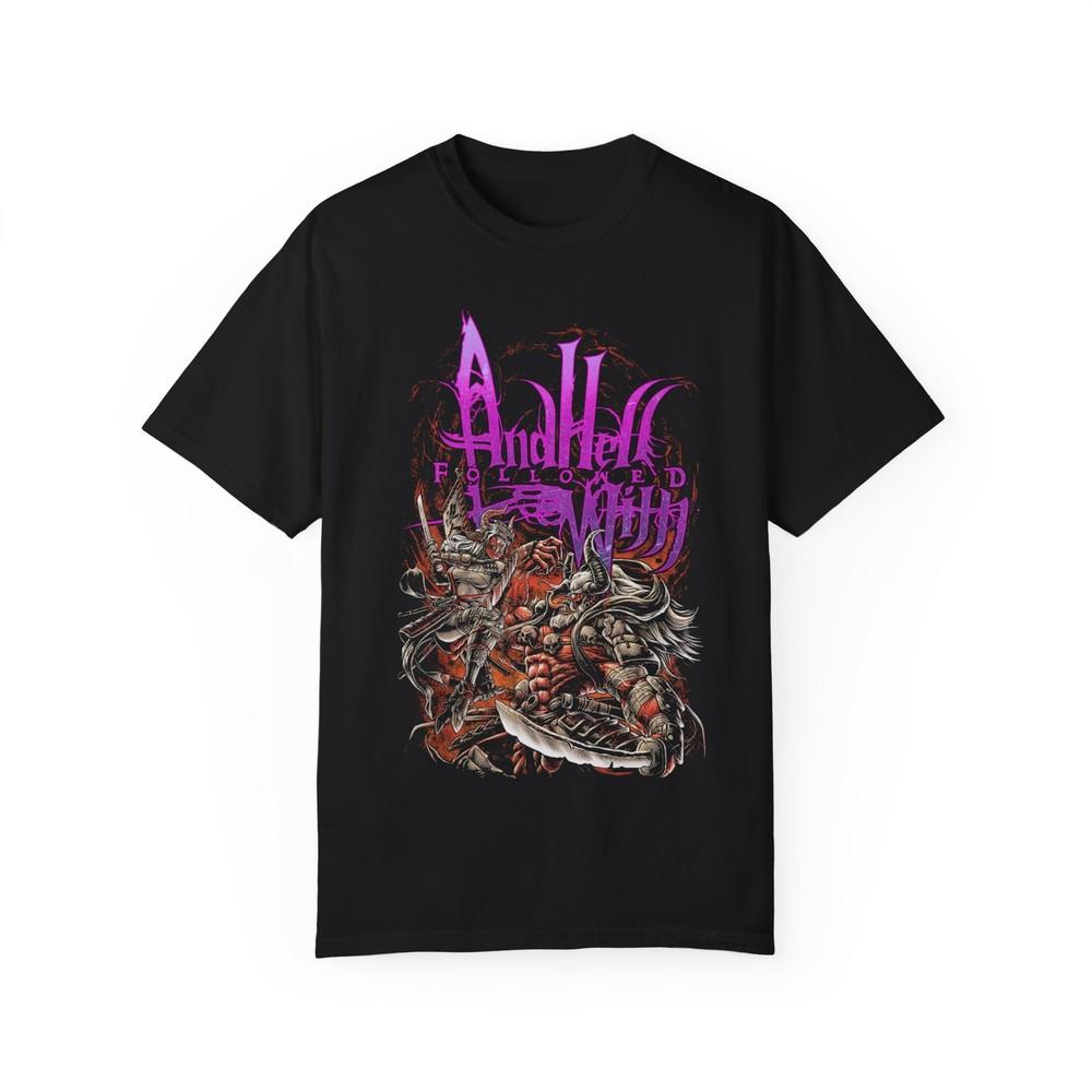 

And Hell Followed With | Deathcore Merch | Samurai Oni Shirt Unisex T-Shirt L