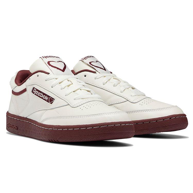 Reebok Club C 85 Valentines Day (2021) Unisex Sneakers Chalk Merlot FY4138