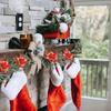12Pcs With Clips Artificial Christmas Flowers with Stems Christmas Fake Blooms  Wedding Decor