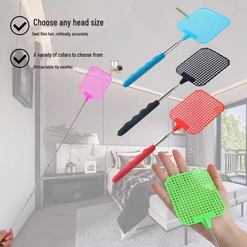 

Новая многофункциональная телескопическая мухобойка и москитная хлопушка из нержавеющей стали Black - 1 piece