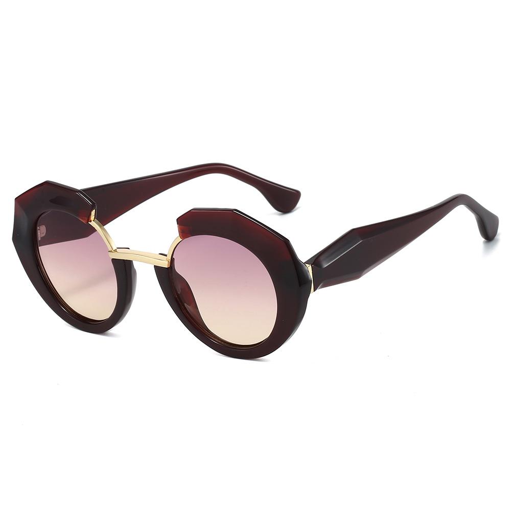Unisex Irregular Women Sunglasses UV400 Fashion Designer Brand Black Y2K Trend Eyewear Cute Stylish Men Female Glasses
