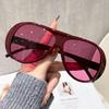 Chic Oversized Retro Sunglasses - Unisex UV Protection, Slimming Fit
