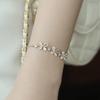 Korean Natural White Stone Butterfly Bracelets Stainless Steel for Women New Fashion Classics Jewelry Gifts