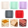 Formă pătrată din silicon de 8 inch pentru torturi, pâine DIY, patiserie, prăjituri la abur și tavă de copt ușor de demontat pentru cuptor de casă