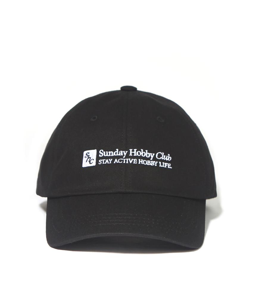 SUNDAY HOBBY CLUB Square Logo Curved Cap - Black