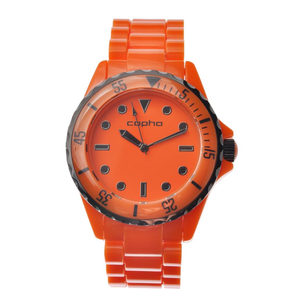 Copha SWAGGER Limited Lightweight and Quartz Officially Orange Watch, Edition, Diver's Design, Durable, Easy-to-Read Movement, Imported, Unisex,