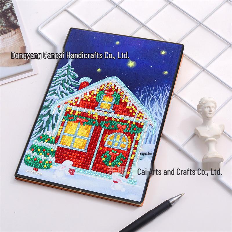 DIY Diamond Painting Business Notebook – Creative Dot Drill Writing Book for Kids