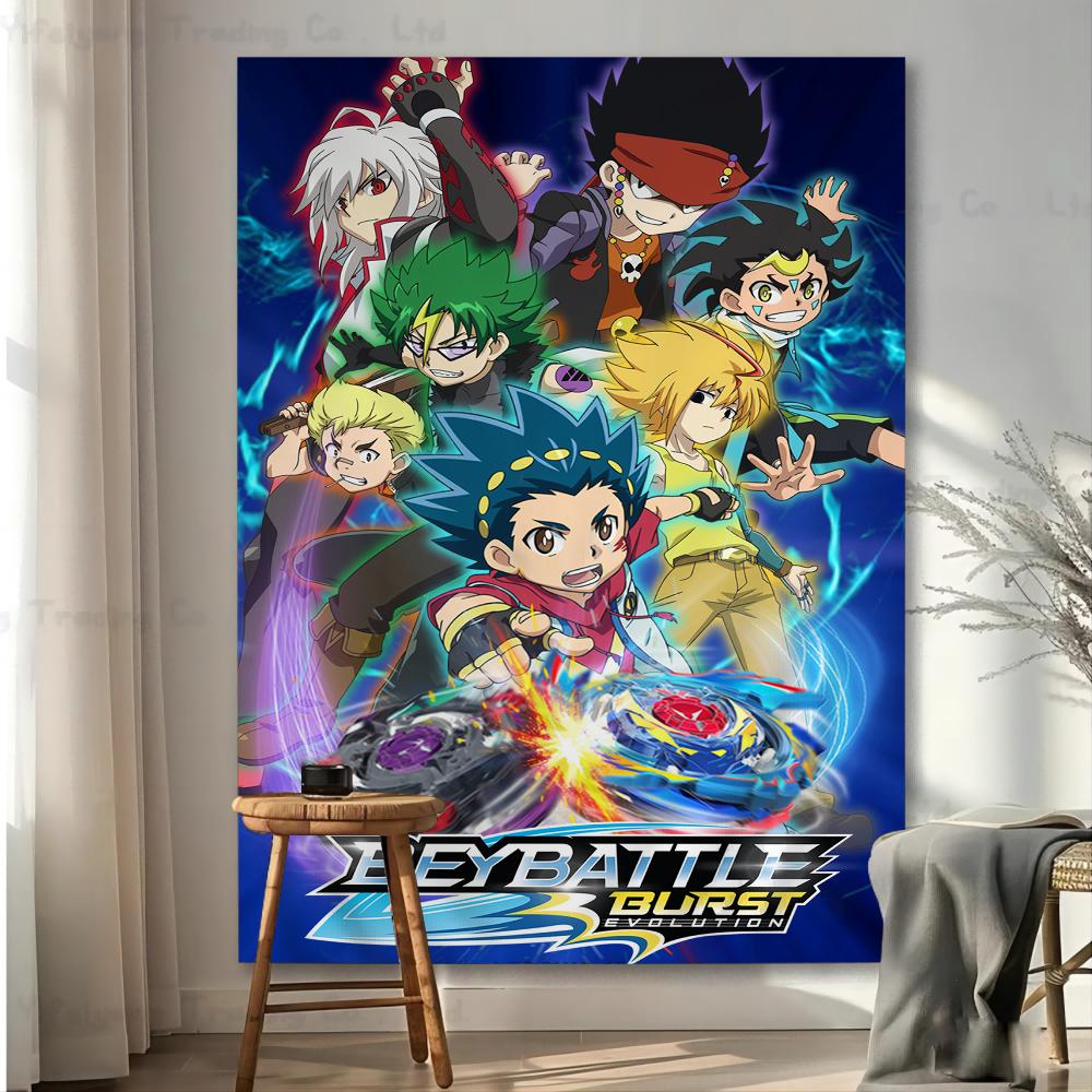 Japanese animation Beyblade Colorful Tapestry Wall Hanging Home Decoration hippie bohemian decoration divination Wall Art Decor