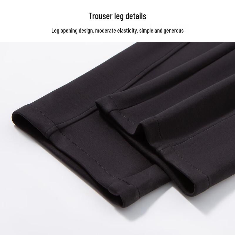 Hodo Modal Blend Elastic Waist Straight-Leg Casual Pants