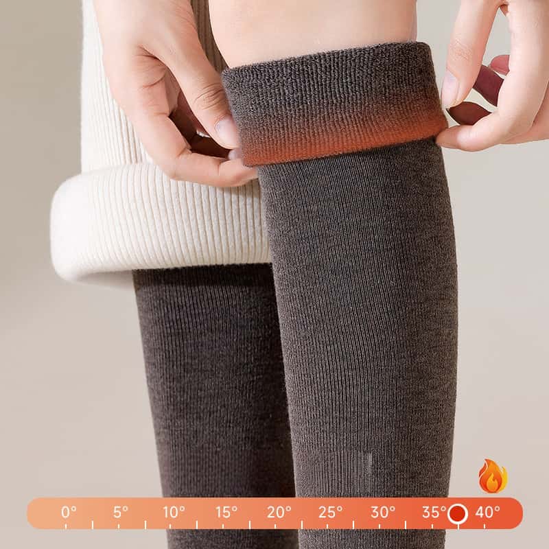 Lolita Girls Loose Leg Warmers Thigh High Black Stockings Over Knee Warm Thick Long Boot Socks for Women Autumn Winter Fashion