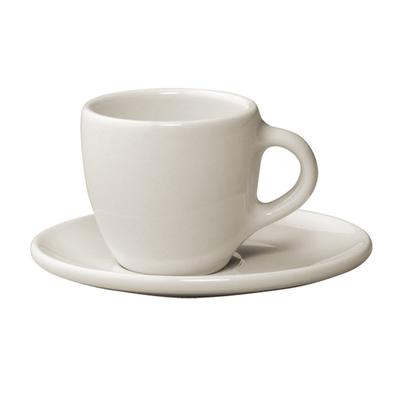 TOPO Tasse Untertasse 80ml Weiß 26545 &