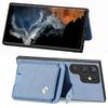 For Samsung Galaxy S25 Ultra Case Card Slots Kickstand Phone Back Cover with Card Tool