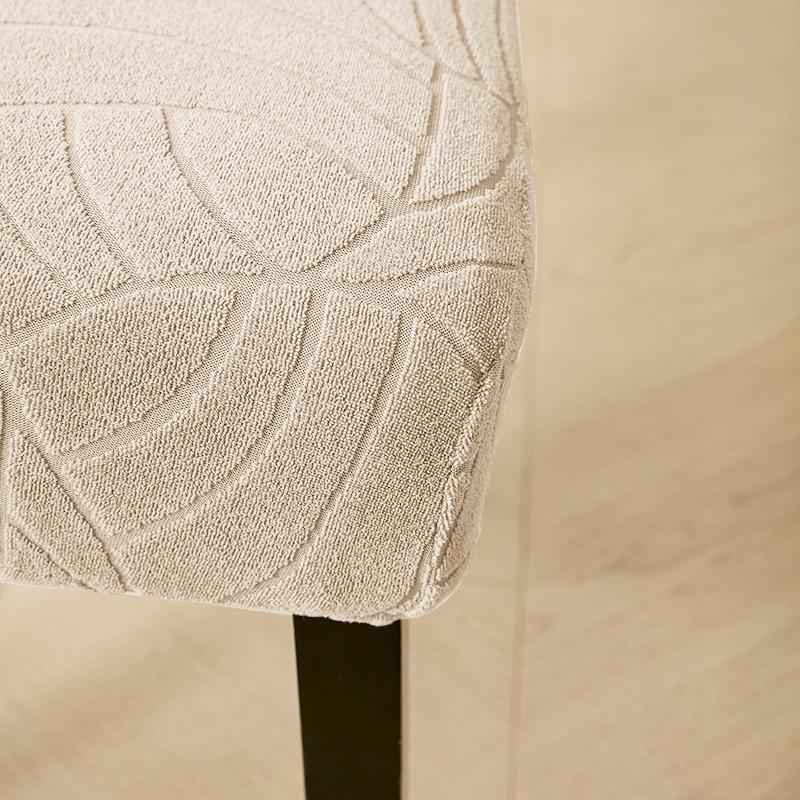 Jacquard Elastic Chair Cover for Dining Room Wedding Banquet Water Repellent Chair Protector 1/2/4 Pieces Fitted Chair Case
