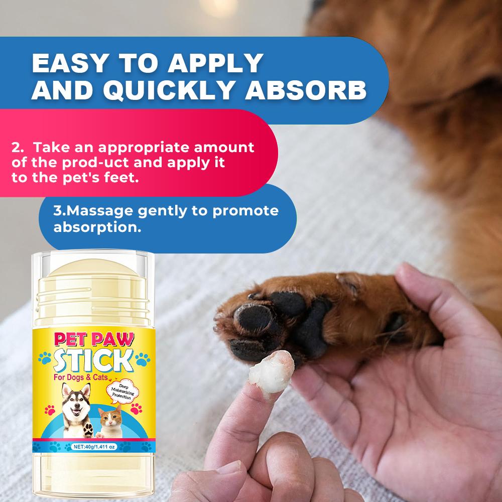 Pet Paw Stick-Soothes And Protect Pet Paws-Help With Cracked Nose And Paw Pads-For Nose And Toes, 40g