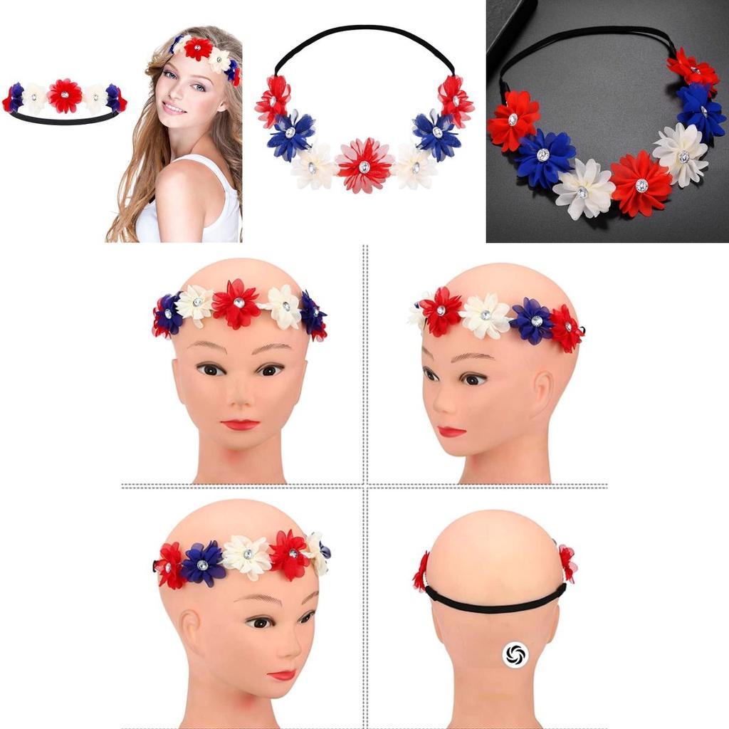 Lebensechter patriotischer Kranz-Stirnband für Unabhängigkeitstagsfeier