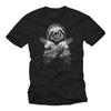 Sommer Makaya Lustiges Tier-T-Shirt für Herren Cooles Faultier-Geschenk Schwarzes Herren-T-Shirt mit Rundhalsausschnitt und kurzen Ärmeln