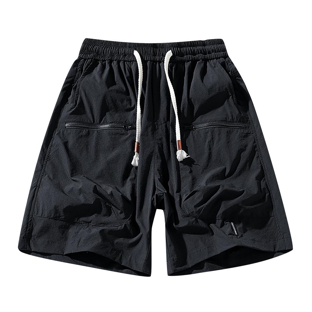 Letní pánské kamuflážní šortky s digitálním potiskem, flexibilní elastické sportovní šortky