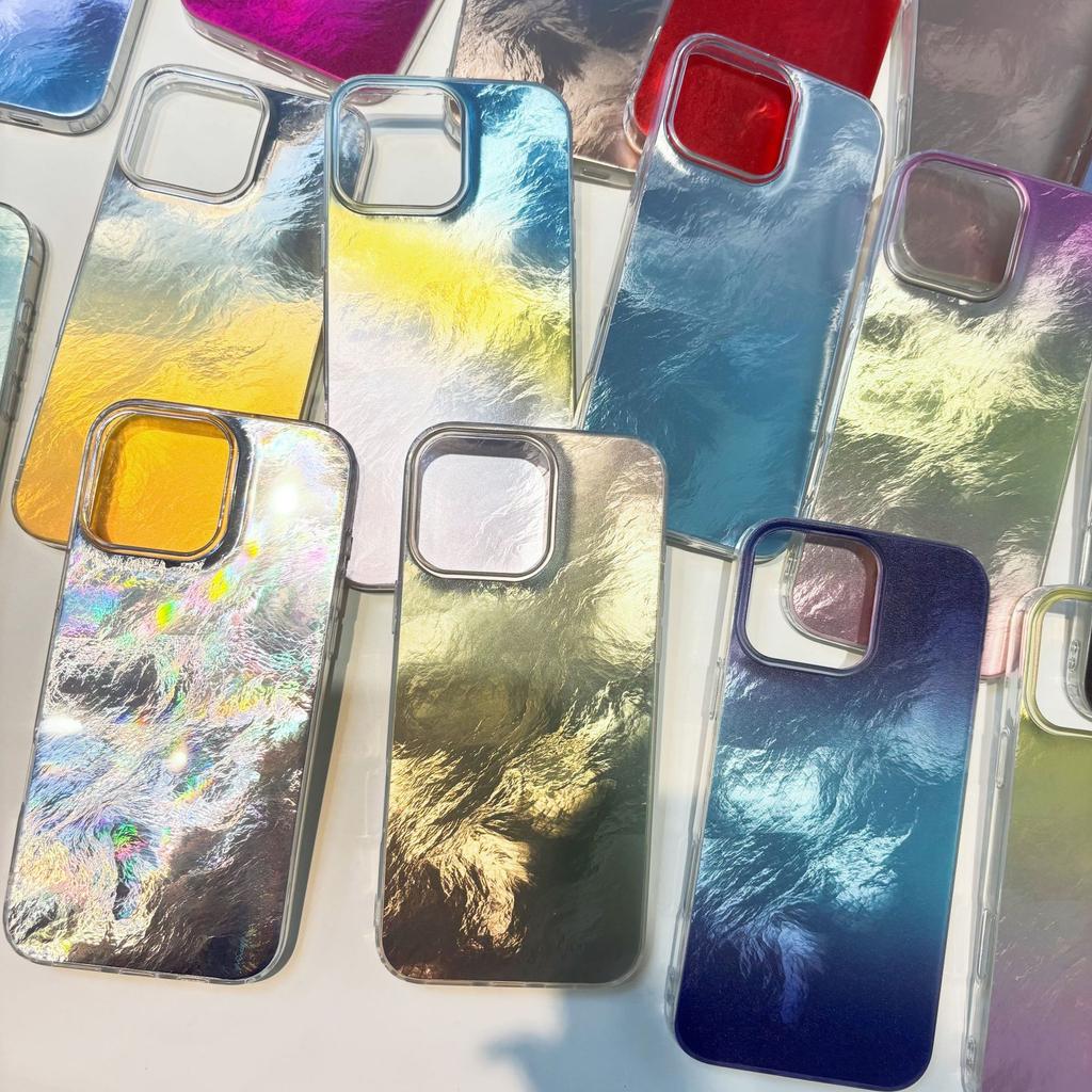 Tin Foil Pattern IMD Suitable for iPhone17 Mobile Phone Case Apple 16promax1311121415 Protective Case Colorful