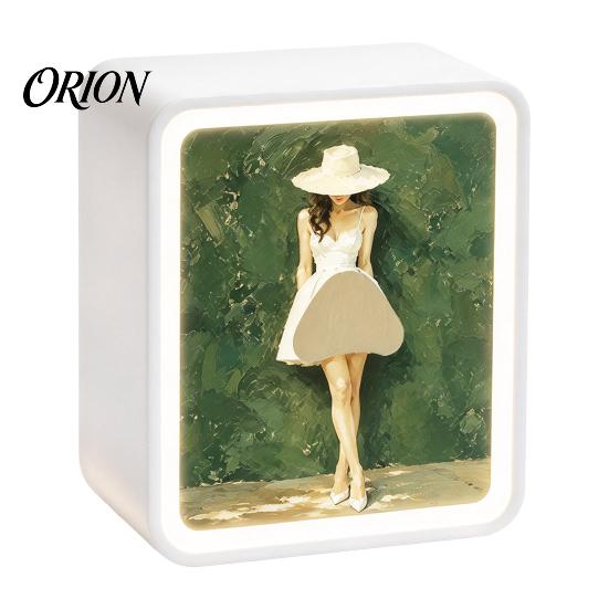 Ballerina Art Paper Dispenser Light-Up Rectangular Tissue Box, Cartoon Design LED Night Light, Decorative Desk Organizer Towel Holder for Bedroom And