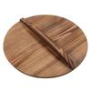 Wooden Anti-overflow Handmade Anti-scalding Pan Lid Iron Pot Cover Cookware Part Fir Wood Pot Lid