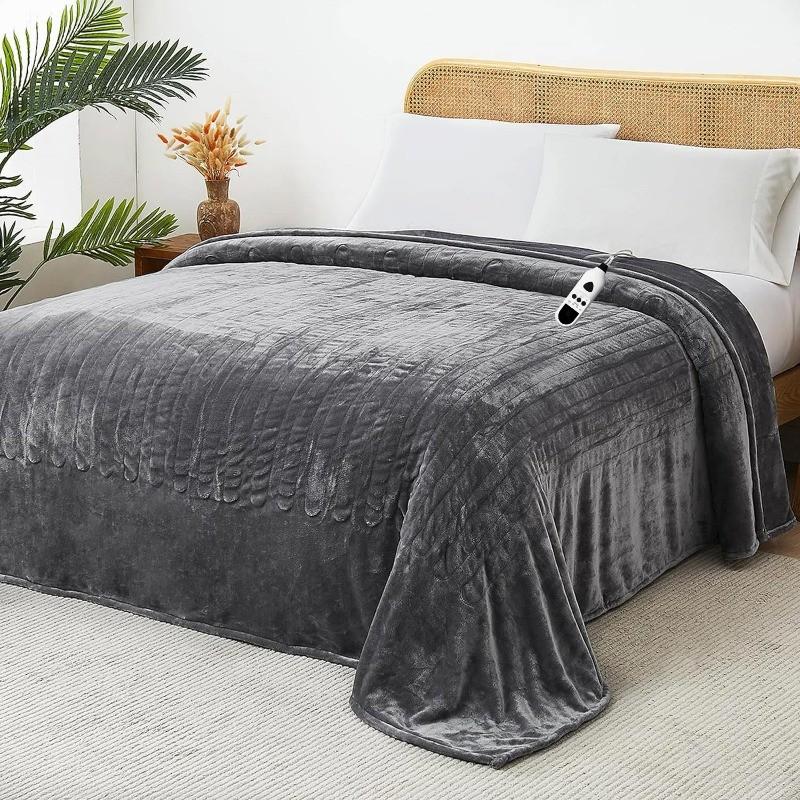 Coperta Elettrica Intelligente a Controllo della Temperatura Coperta Riscaldante in Flanella Tappetino Riscaldante Elettrico Domestico Staccabile